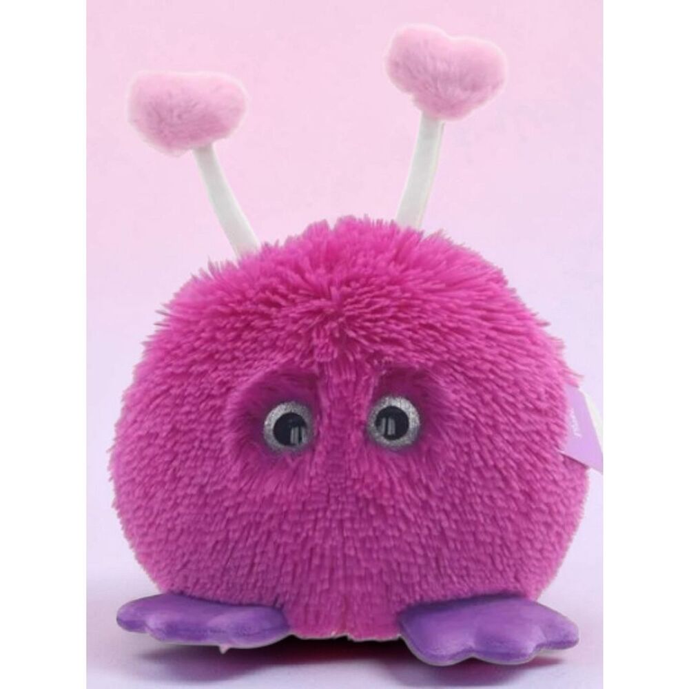 Plush Pink Fuzzy Heart-Antenna Toy
